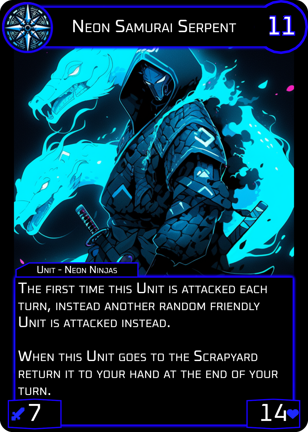 Neon Samurai Serpent